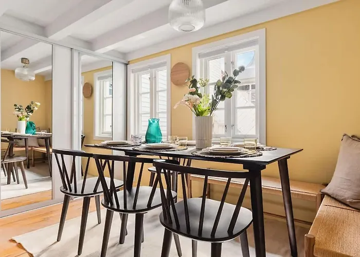 Dinbnb Homes I Bergen's #1 I Jacuzzi & Fireplace & Balcony *